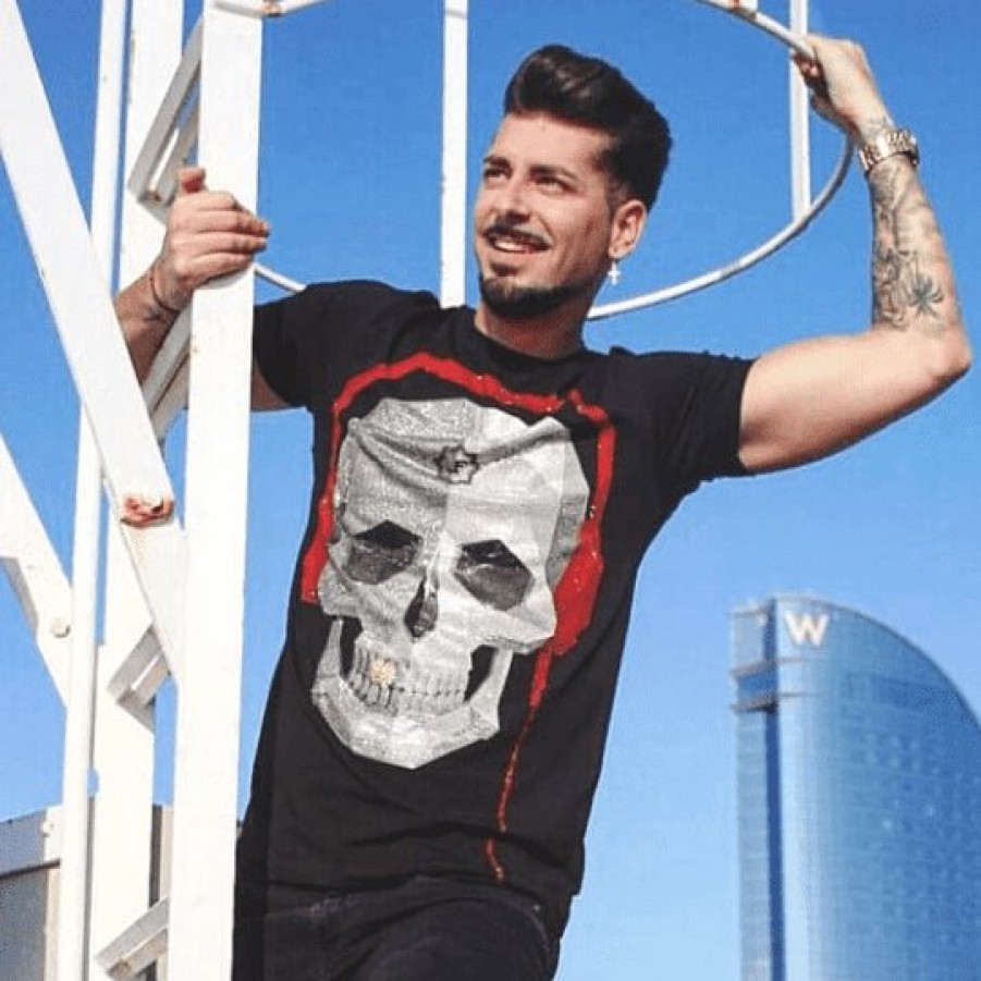 Camisetas local fanatic | Camiseta Hombre - Skull Beat - Negro