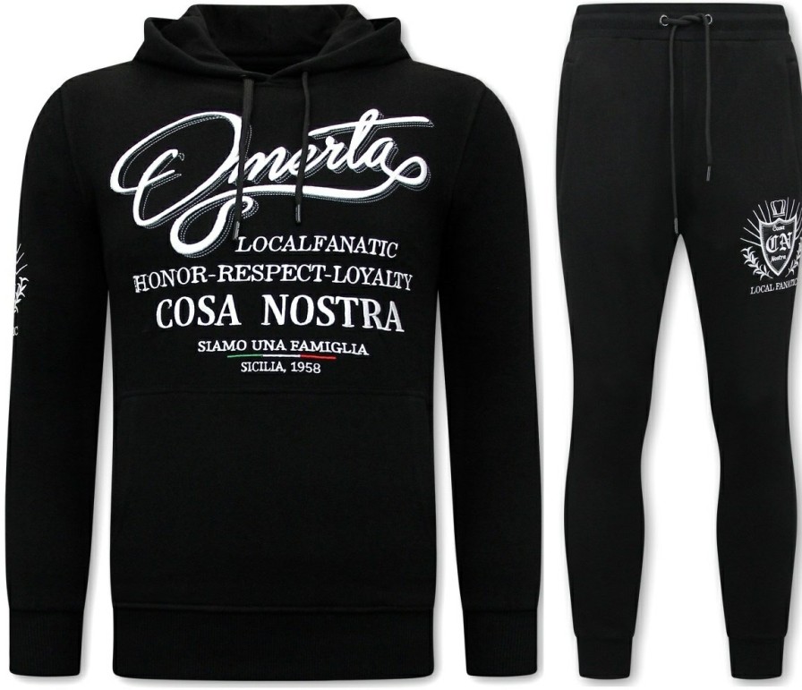 Chandals local fanatic | Chandal Hombres- Omerta, Cosa Nostra - Negro