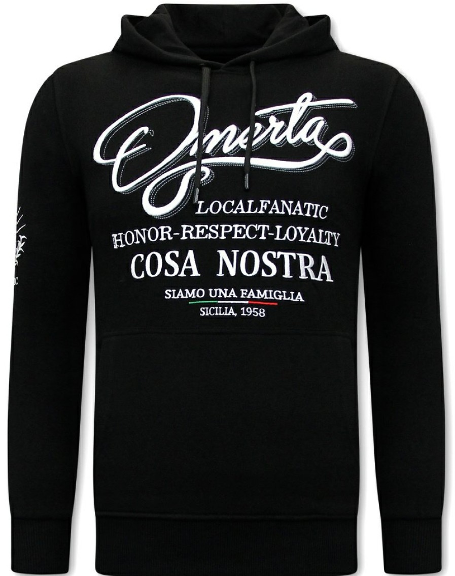 Chandals local fanatic | Chandal Hombres- Omerta, Cosa Nostra - Negro