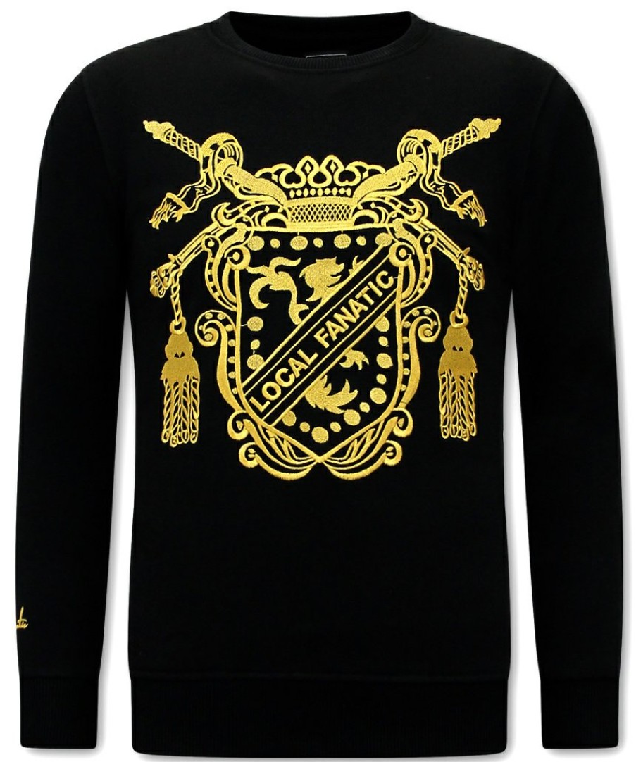 Sudaderas local fanatic | Sudadera Hombre - Royal Couture - Negro