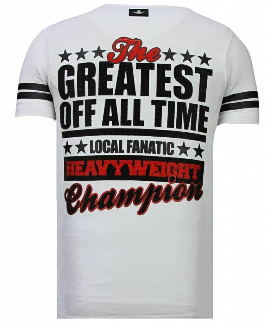 Camisetas local fanatic | Camiseta Hombre - Greatest Of All Time - Blanco