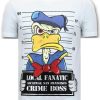 Camisetas local fanatic | Camiseta Hombre - Alcatraz Prisoner - Blanco