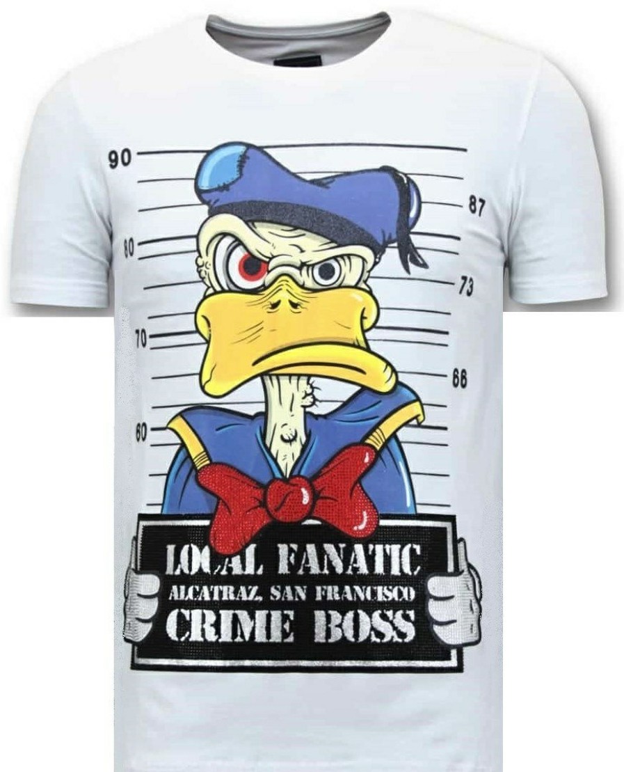 Camisetas local fanatic | Camiseta Hombre - Alcatraz Prisoner - Blanco