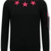 Sudaderas local fanatic | Sudadera Hombre - Royal Stars - Negro / Rosa