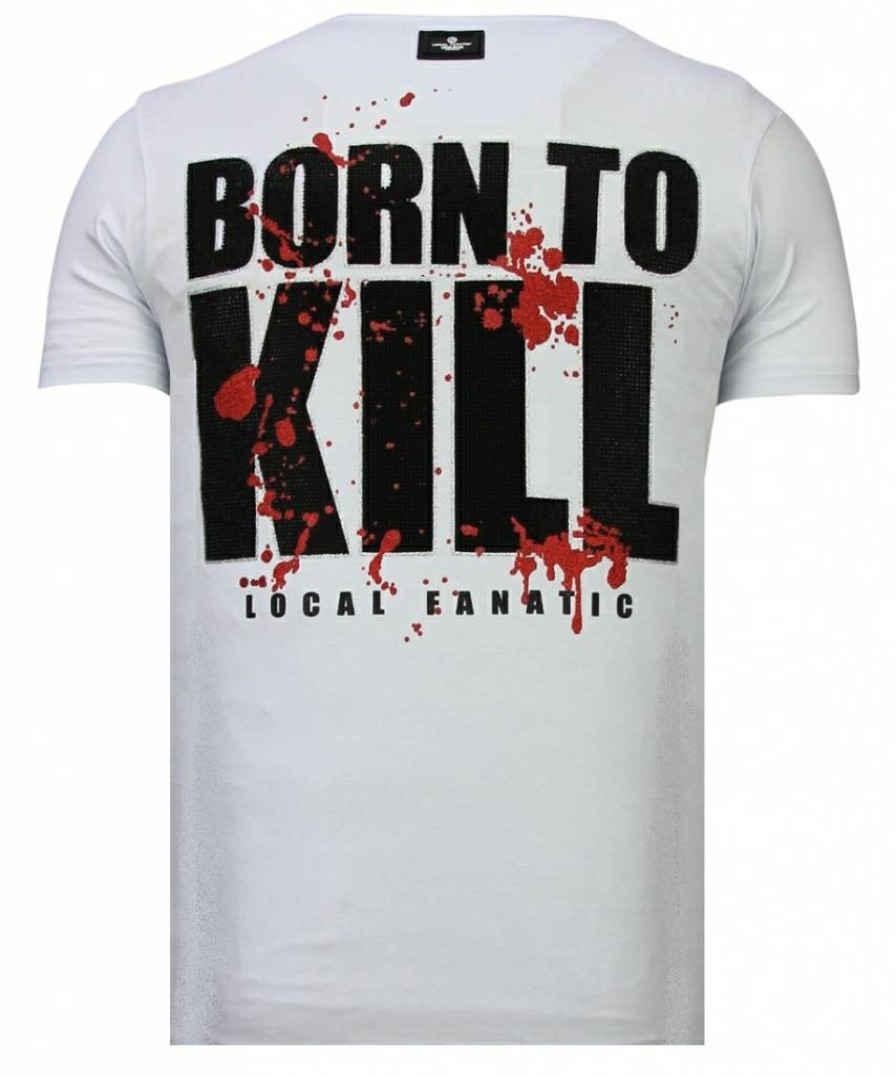 Camisetas local fanatic | Camiseta Hombre - Killer Bunny - Blanco