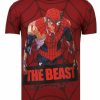 Camisetas local fanatic | Camiseta Hombre - The Beast Spider - Burdeos