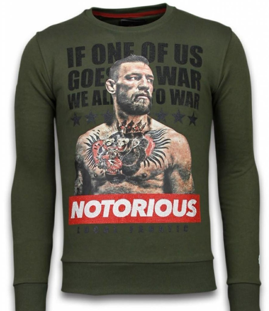 Sudaderas local fanatic | Sudadera Hombre - Conor Mcgregor - Verde