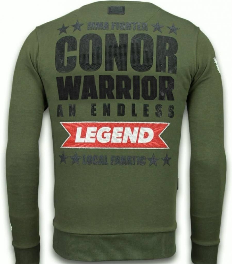 Sudaderas local fanatic | Sudadera Hombre - Conor Mcgregor - Verde