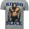 Camisetas local fanatic | Camiseta Hombre - Kimbo Slice - Gris