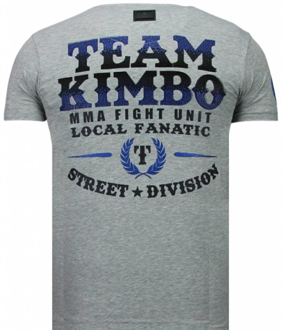 Camisetas local fanatic | Camiseta Hombre - Kimbo Slice - Gris