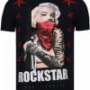 Camisetas local fanatic | Camiseta Hombre - Marilyn Rockstar - Azul