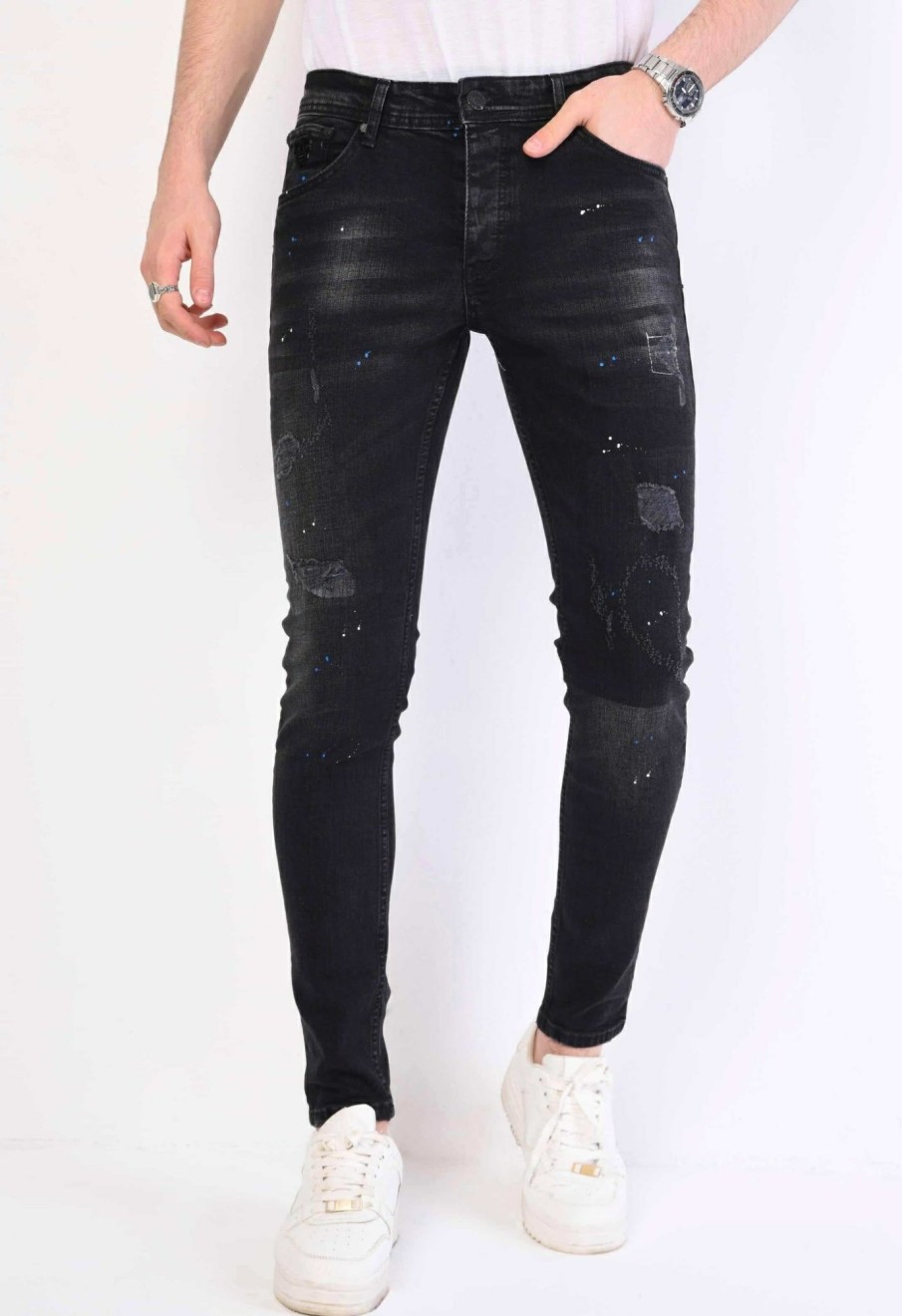 Vaqueros local fanatic | Jeans Hombre - Slim Fit - 1067 -Negro