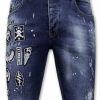 Pantalones Cortos local fanatic | Pantalones Cortos De Mezclilla Para Hombre - Slim Fit - 1018 - Azul